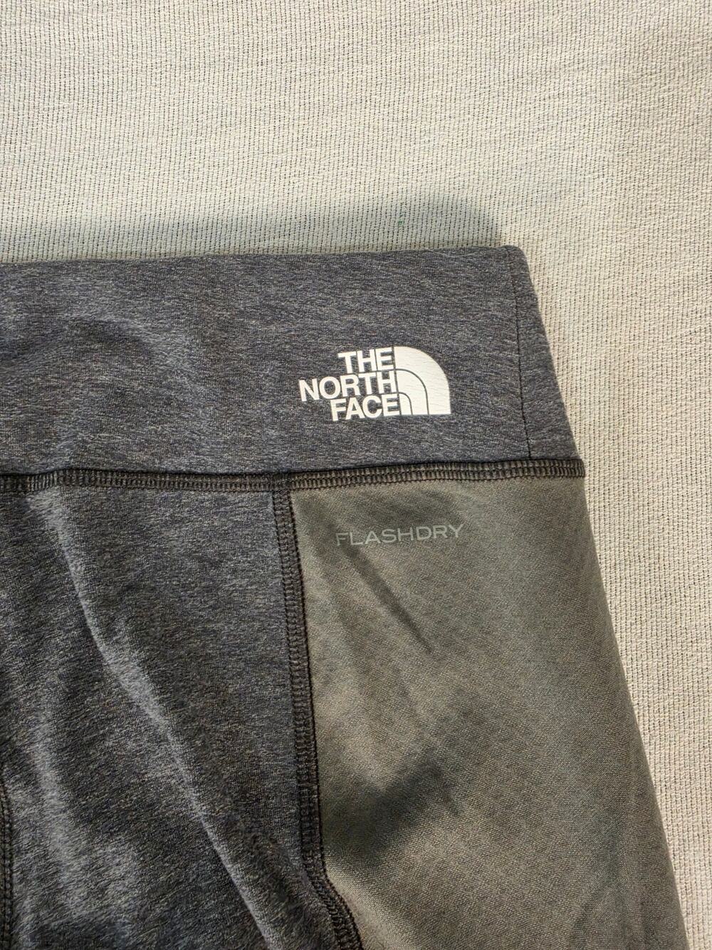 North Face Womens Small Grey Athletic Tights FlashDry Ripstop Panels